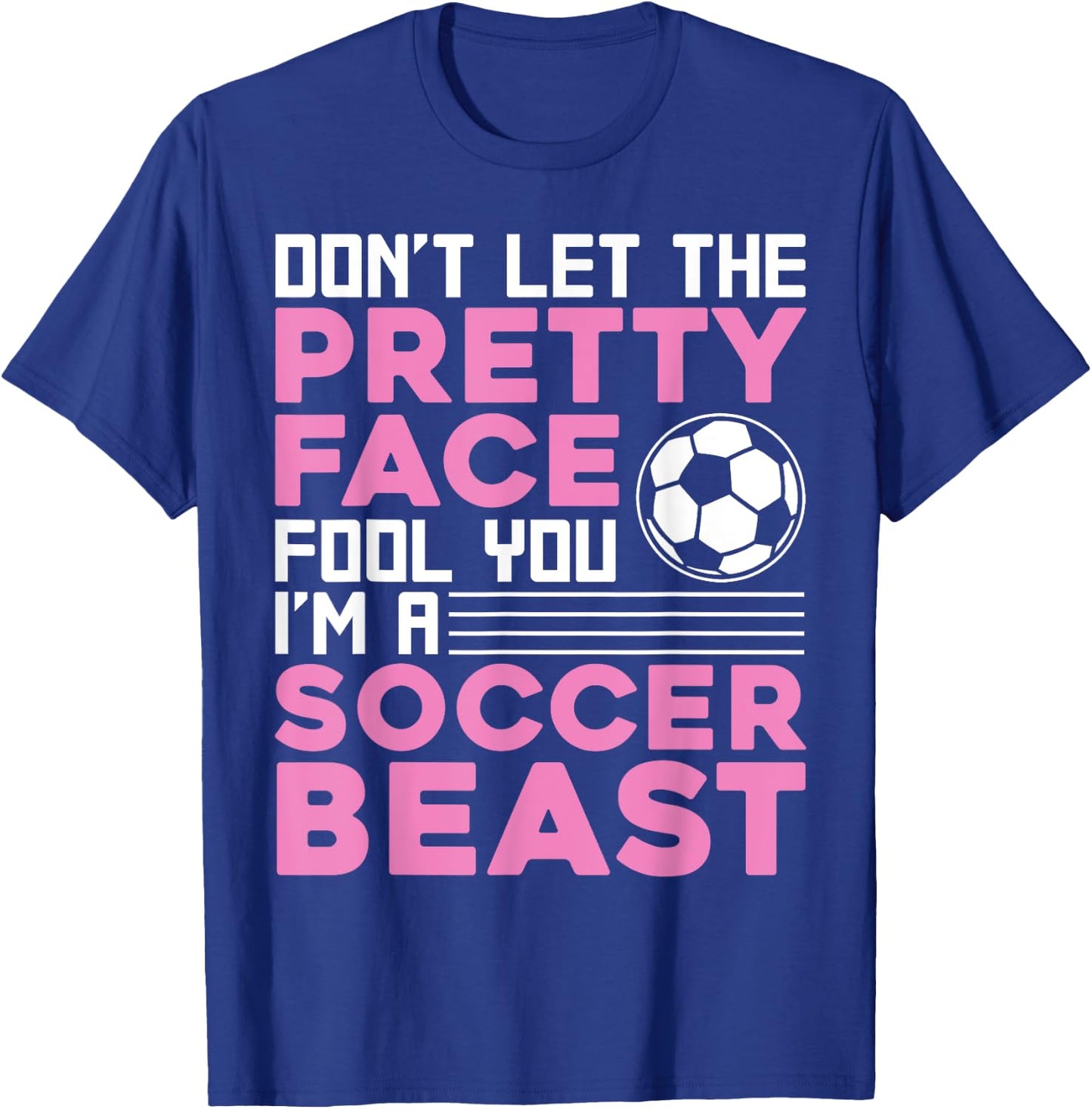 Cool Soccer Teen Girls Soccer Lover Player Sports T-Shirt - T-Shirt | Royal