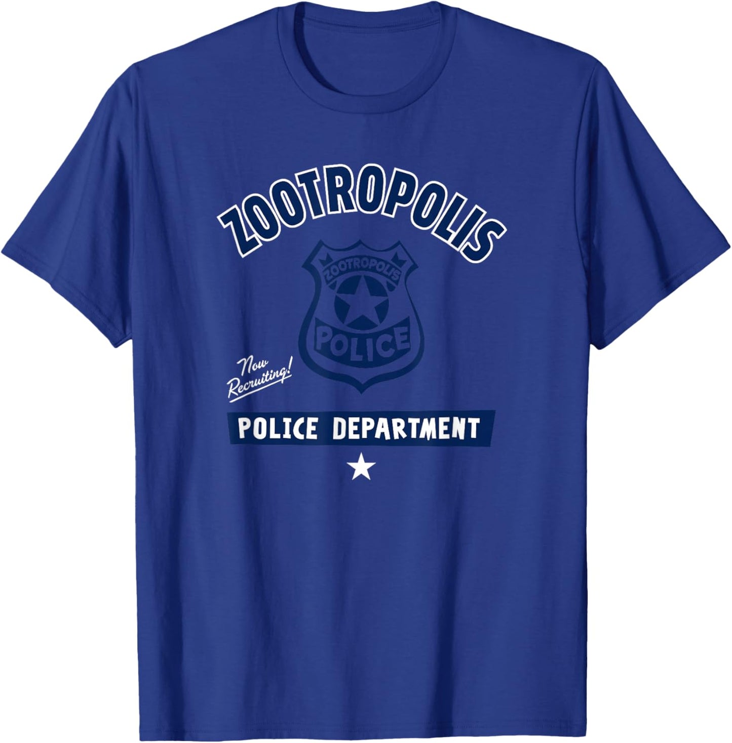 Disney Zootopia Vintage Zootropolis Police Department Badge T-Shirt - T-Shirt | Royal