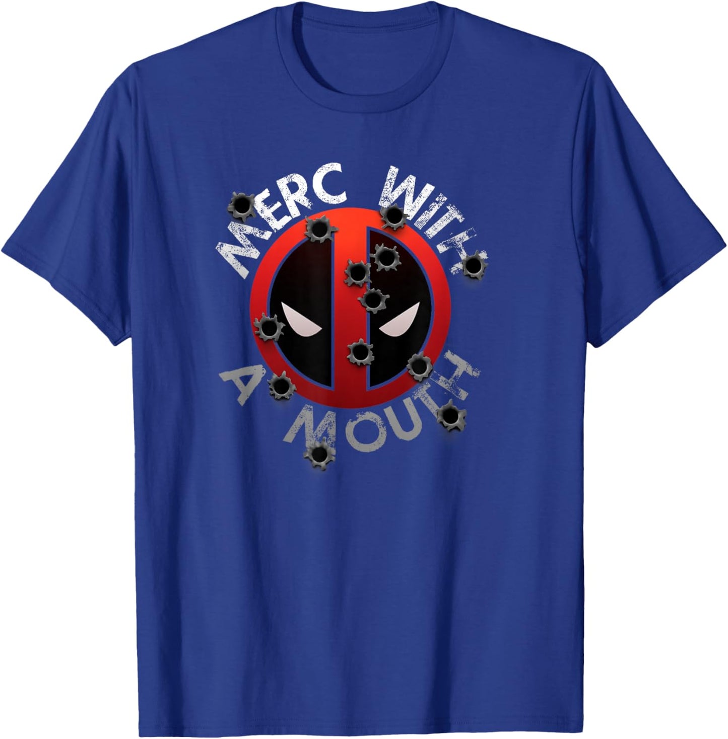 Marvel Comics Retro Classic Deadpool Merc With A Mouth T-Shirt - T-Shirt | Royal