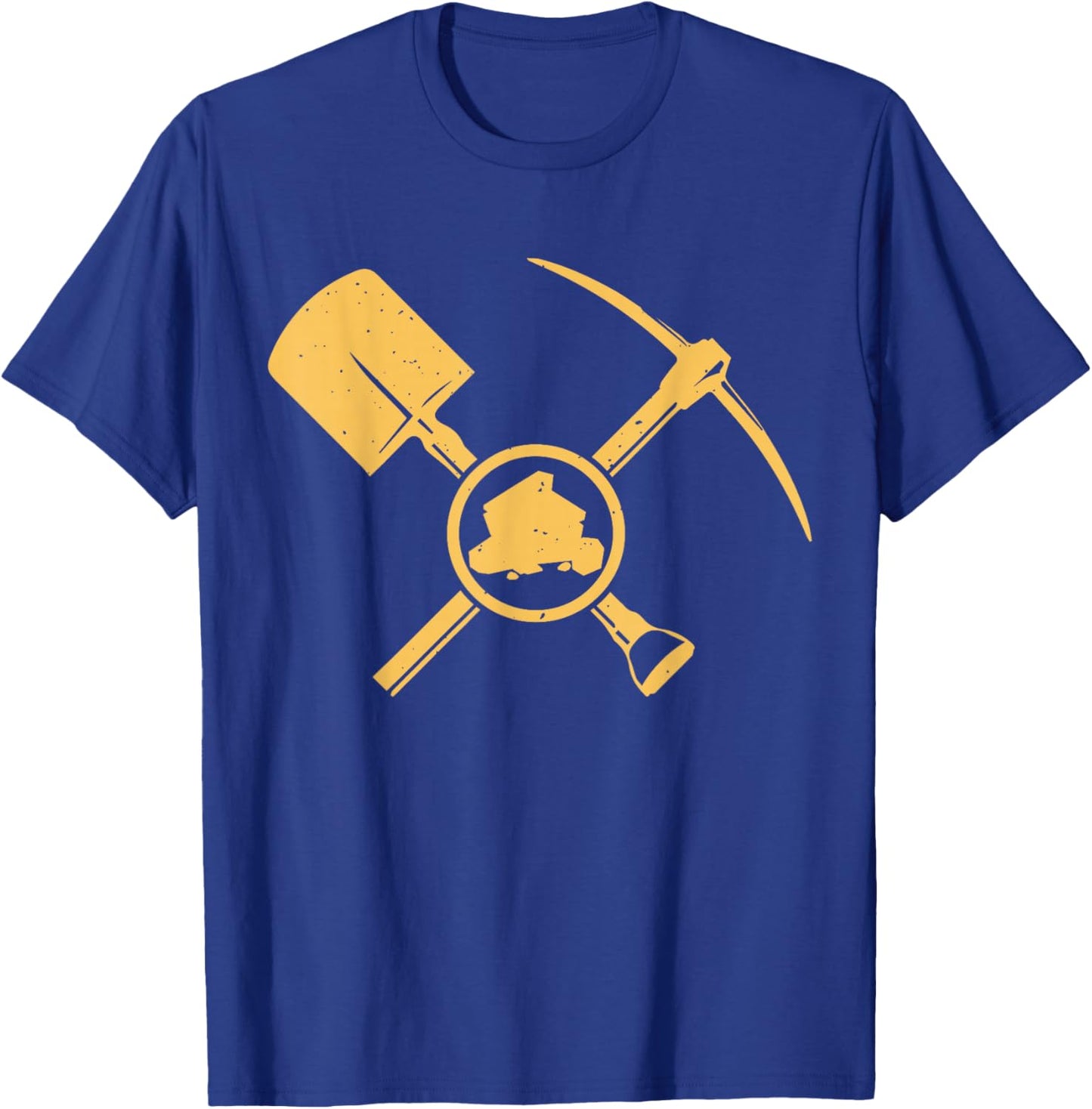 Gold Panning Shovel And Pickaxe T-Shirt - T-Shirt | Royal
