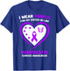 I Wear Purple For My Sister in Law Pancreatic Cancer T-Shirt - T-Shirt | Royal