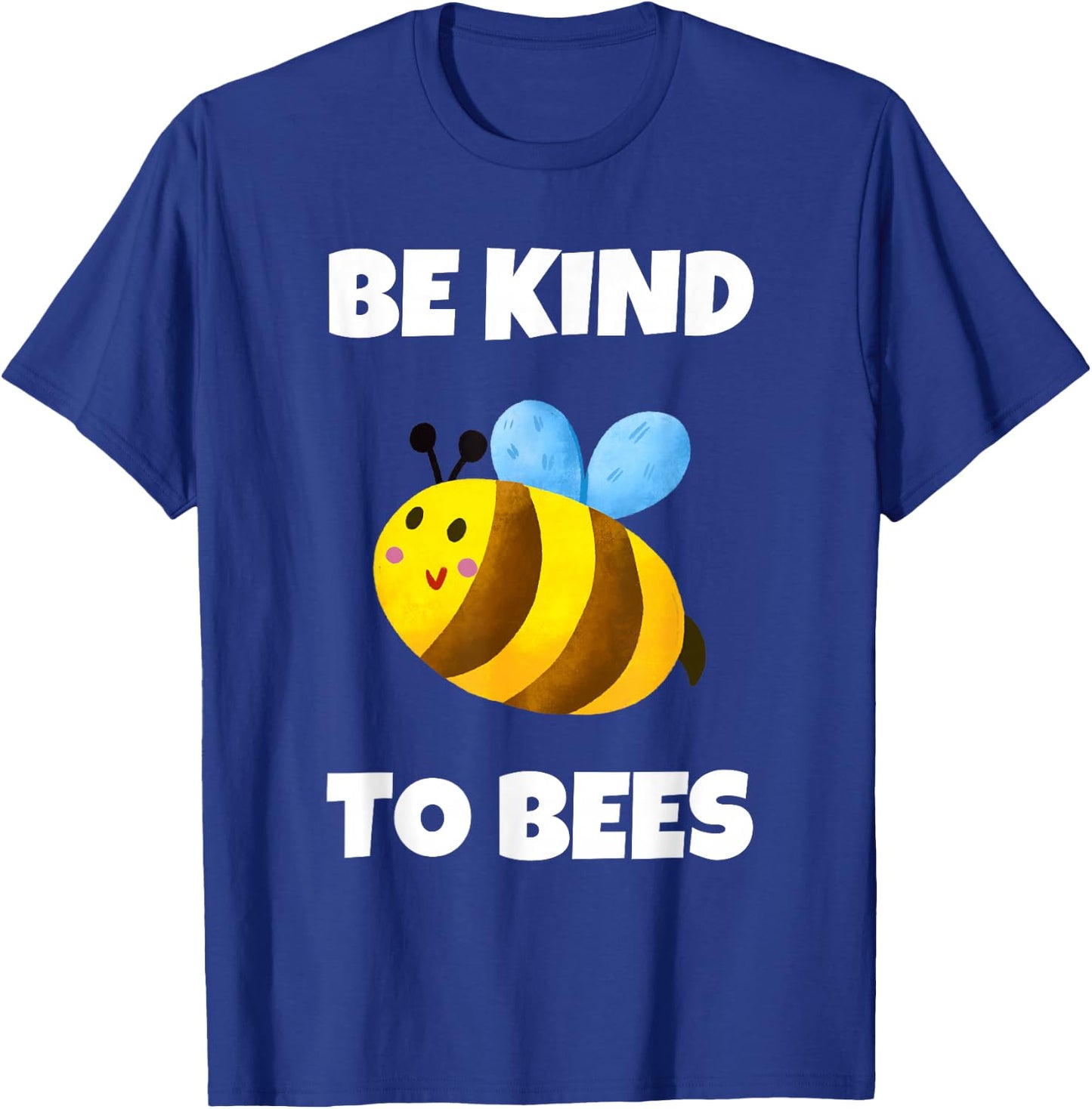 Cute Bumble Bee Be Kind To Bees Kids Men T-Shirt - T-Shirt | Royal