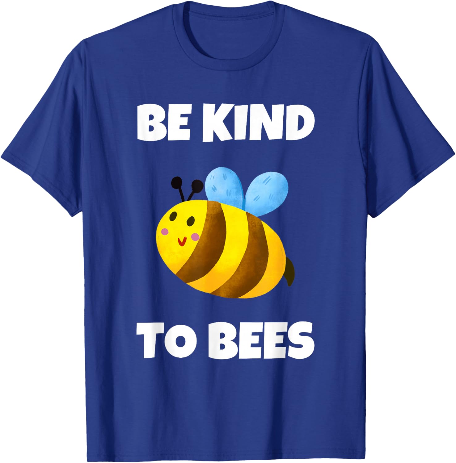 Cute Bumble Bee Be Kind To Bees Kids Men T-Shirt - T-Shirt | Royal