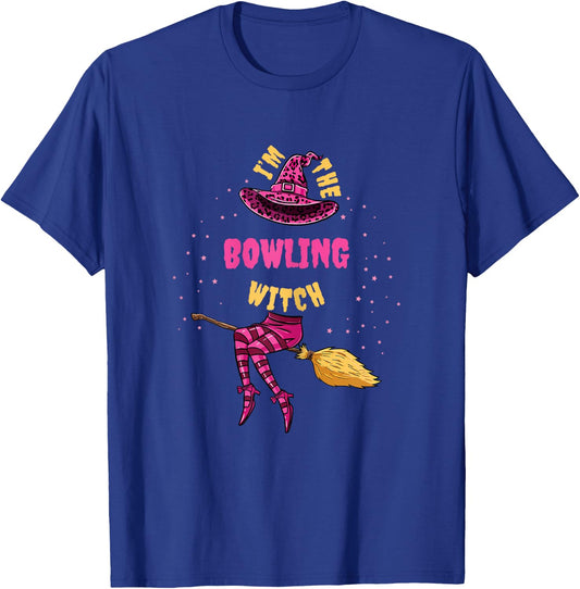 Im The Bowling Witch Halloween Matching T-Shirt - T-Shirt | Royal