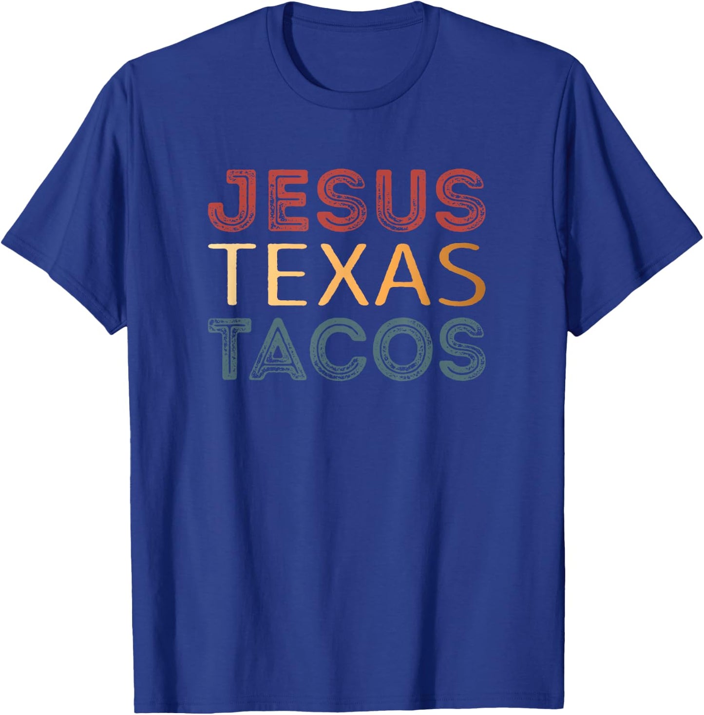 Jesus Texas Tacos T-Shirt - T-Shirt | Royal