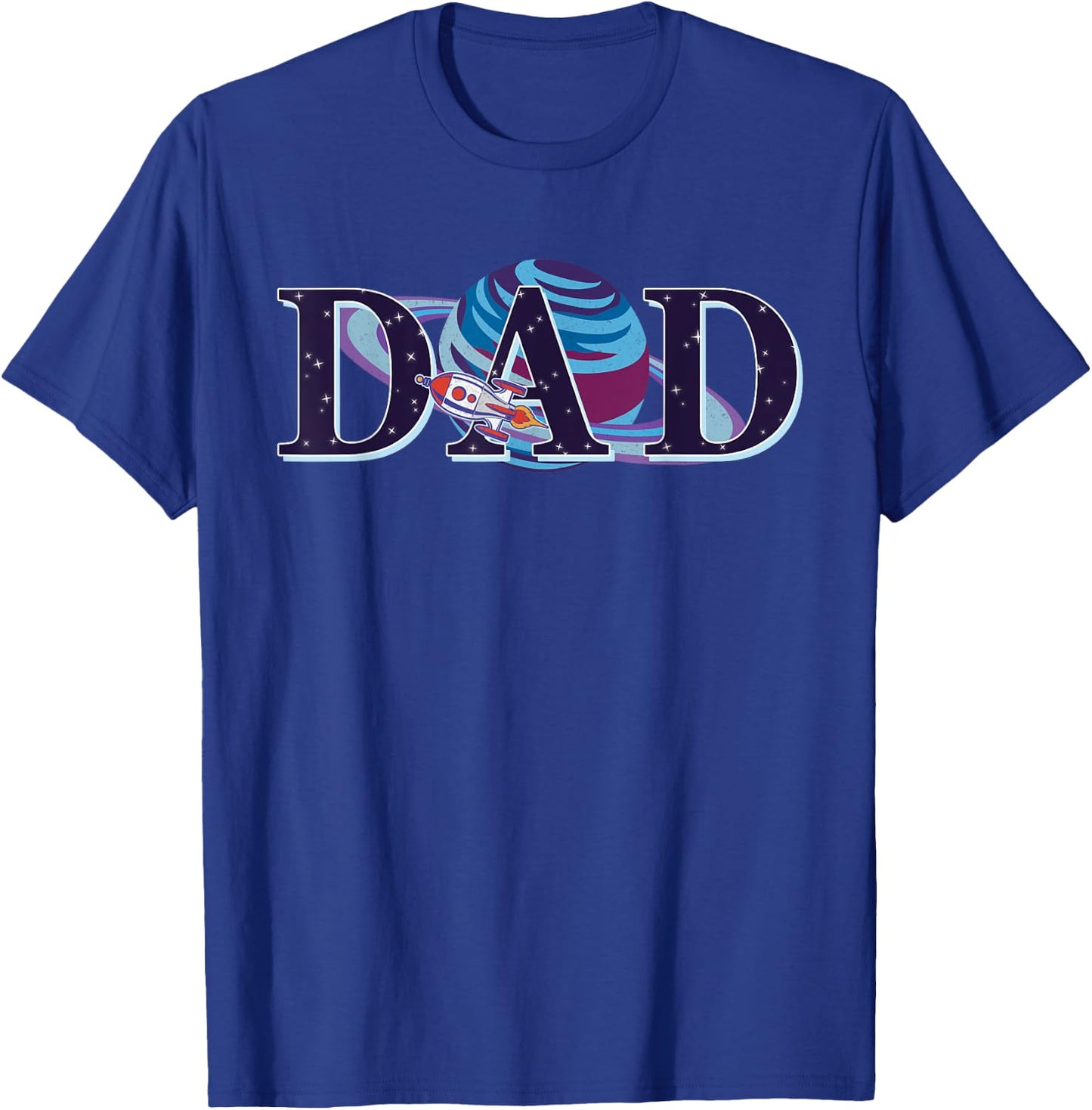 Space Dad, Family Matching Mom, Space Birthday Theme Party T-Shirt - T-Shirt | Royal