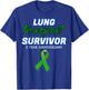 Lung Transplant 5 Year Anniversary Survivor patient warrior T-Shirt - T-Shirt | Royal