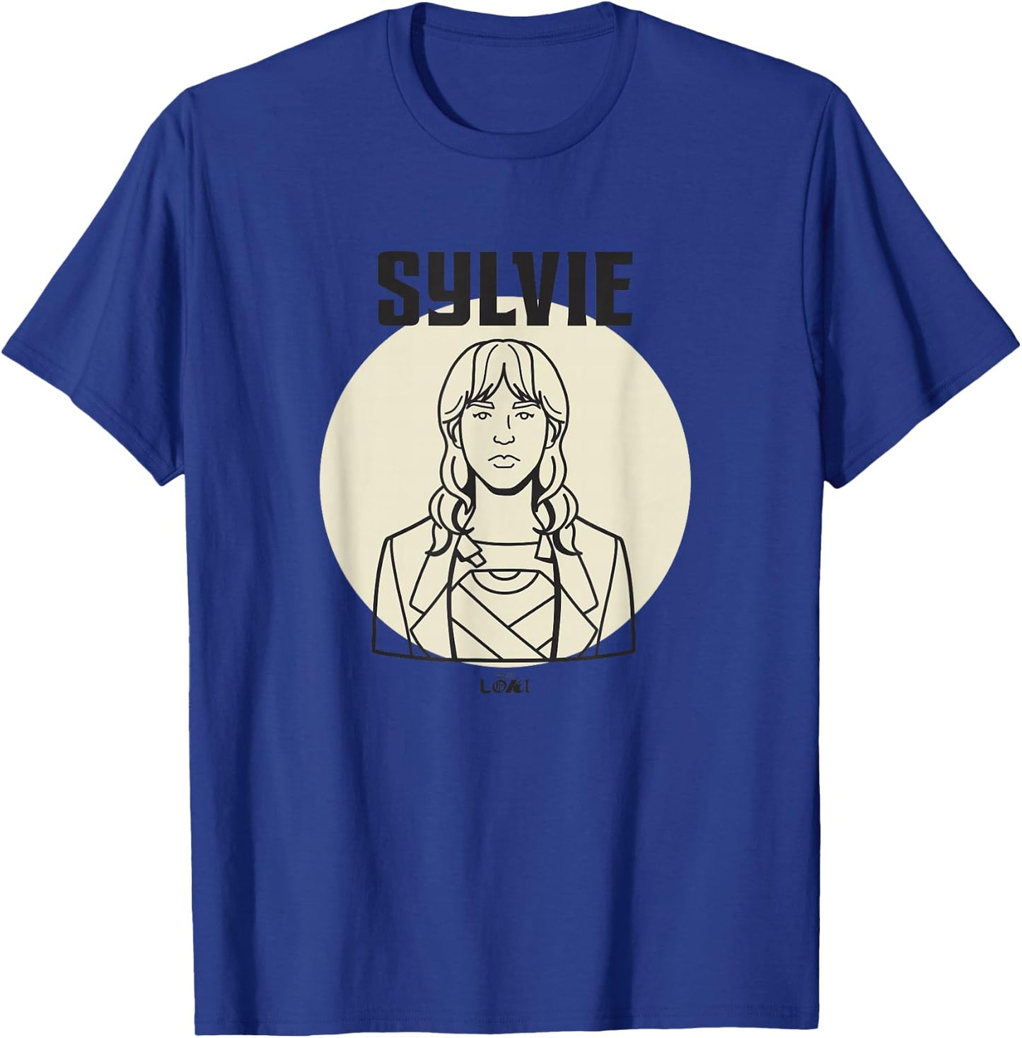 Marvel Loki Sylvie Variant Spotlight Line Art Portrait T-Shirt - T-Shirt | Royal
