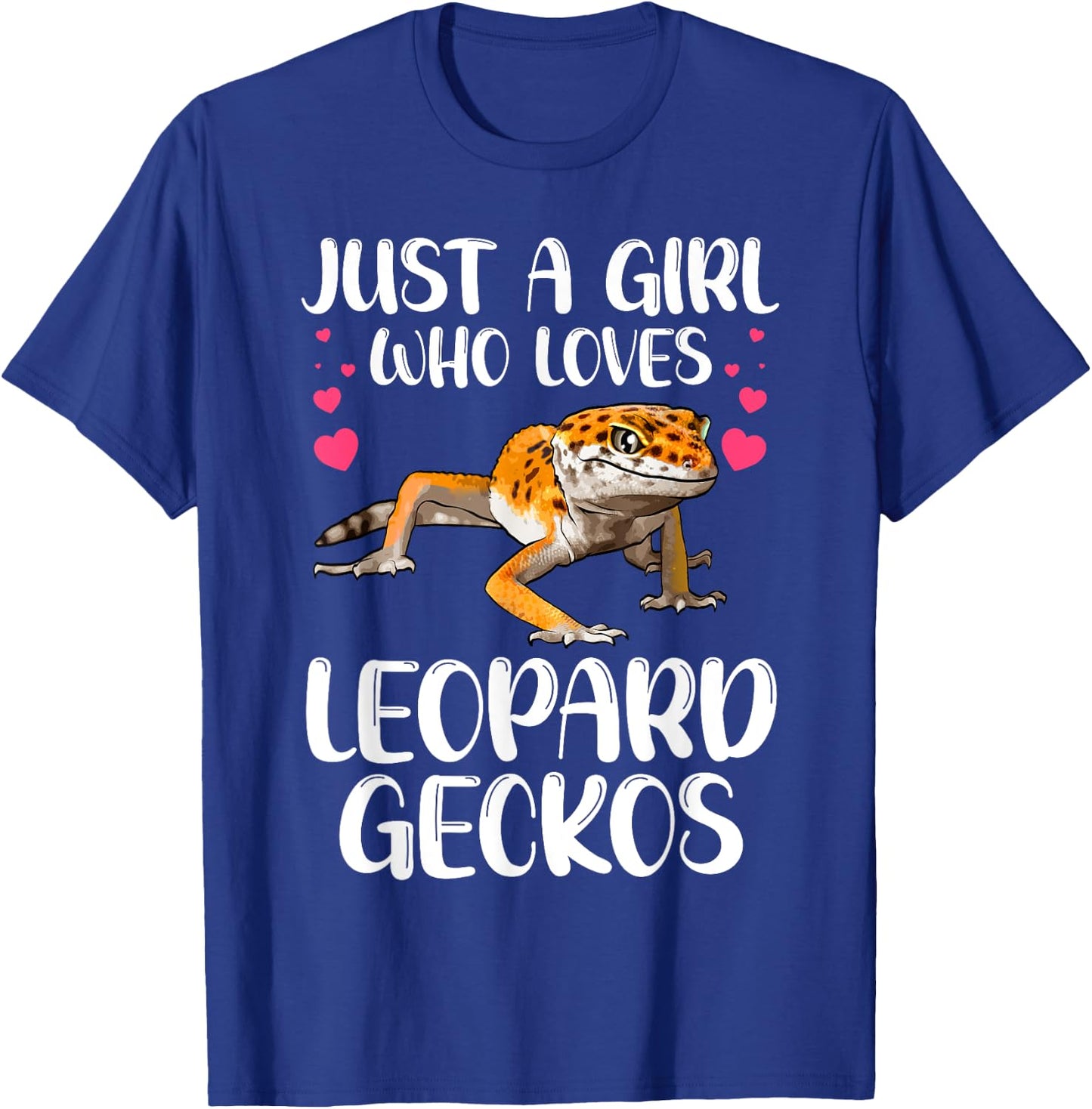 Cool Leopard Gecko For Girls Women Pet Lizard Reptile Lovers T-Shirt - T-Shirt | Royal