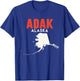 Adak Alaska USA State America Travel Alaskan T-Shirt - T-Shirt | Royal