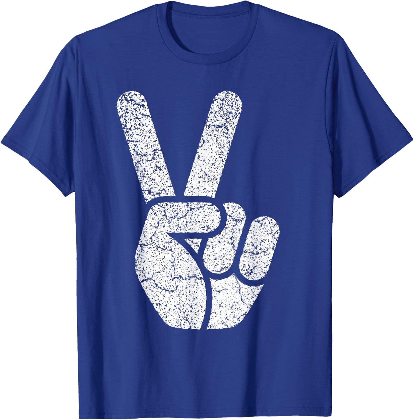Peace Sign Women Men Kids Vintage 60s 70s Hippie Gift T-Shirt - T-Shirt | Royal