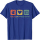 Photographer Photo Harmony - Peace Love Photography T-Shirt - T-Shirt | Royal