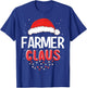 Farmer Santa Claus Christmas Matching Costume T-Shirt - T-Shirt | Royal