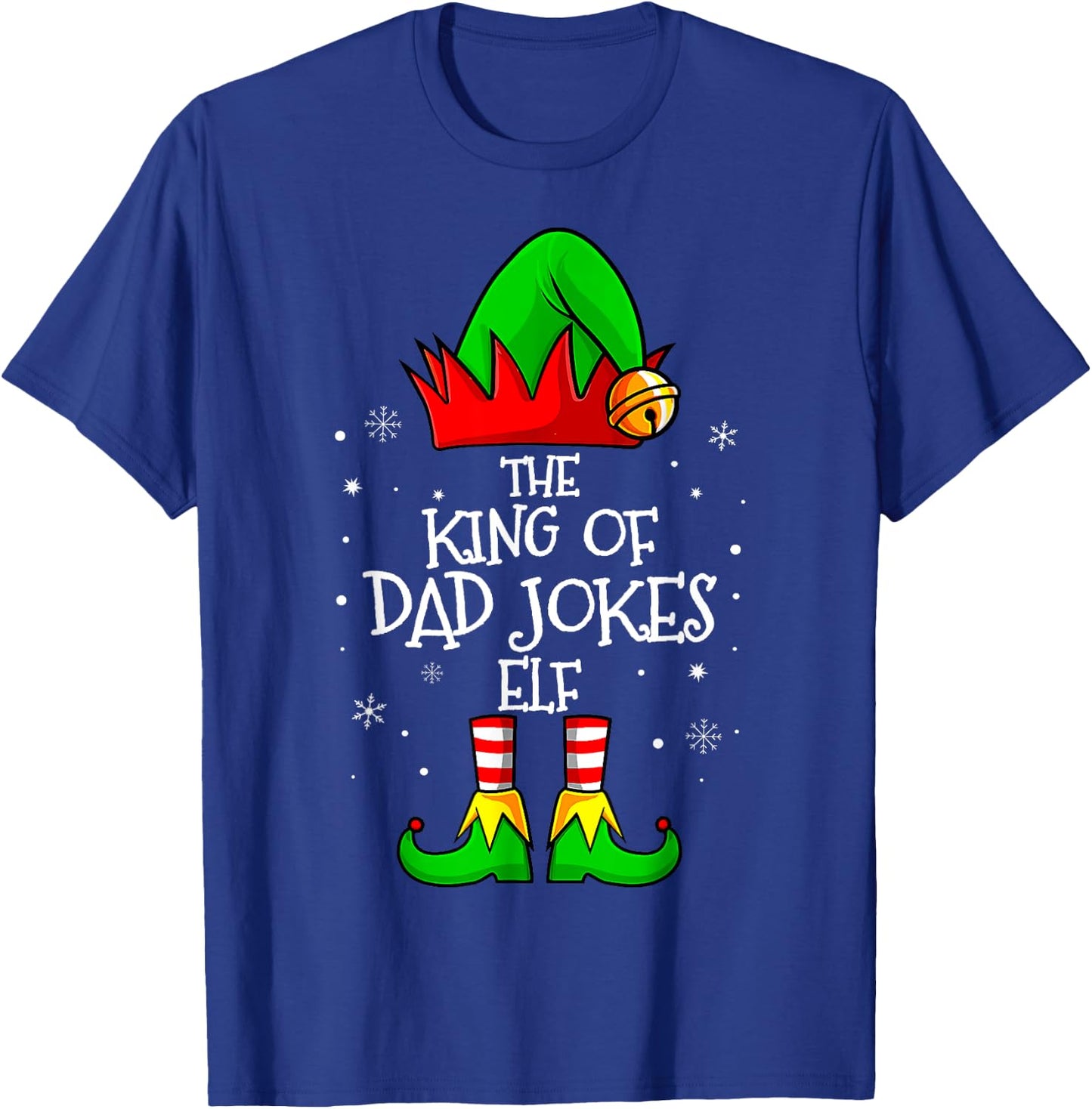 The King Of Dad Jokes Elf Group Matching Family Christmas T-Shirt - T-Shirt | Royal