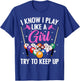 Funny Billiards Design Girls Pool Billiard Player T-Shirt - T-Shirt | Royal