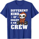 Workout Squad 5AM Crew Funny Gym Quote T-Shirt - T-Shirt | Royal