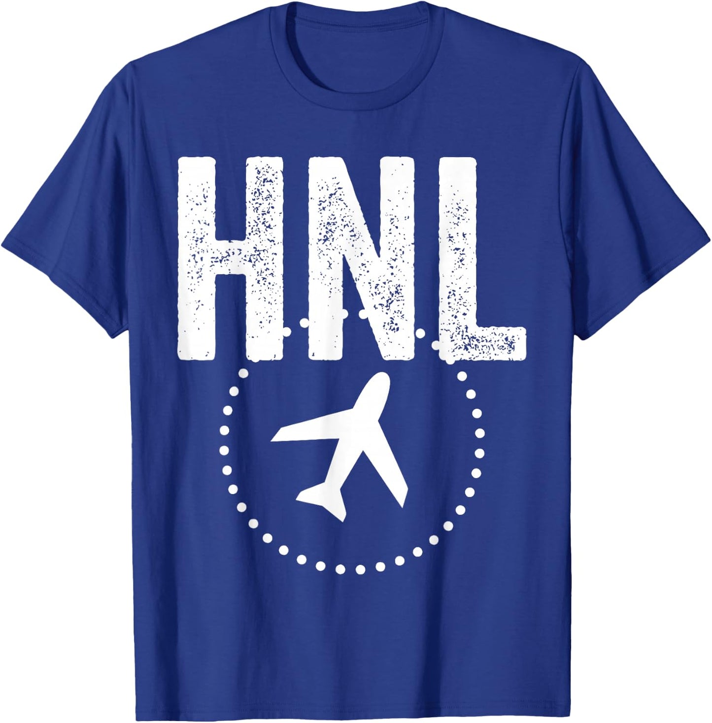 Hnl Honolulu Airport Code Baggage Hawaii Usa Airplane T-Shirt - T-Shirt | Royal