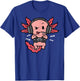 Gamer Axolotl Funny Video Gaming Men Boys Kids Youth Teens T-Shirt - T-Shirt | Royal