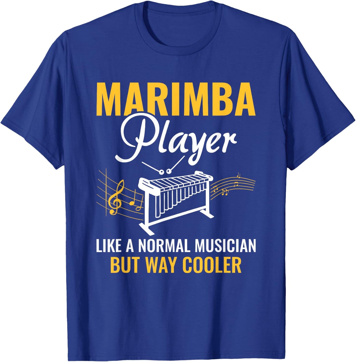 Funny Marimba Player Definition Musician Marimba Player T-Shirt - T-Shirt | Royal