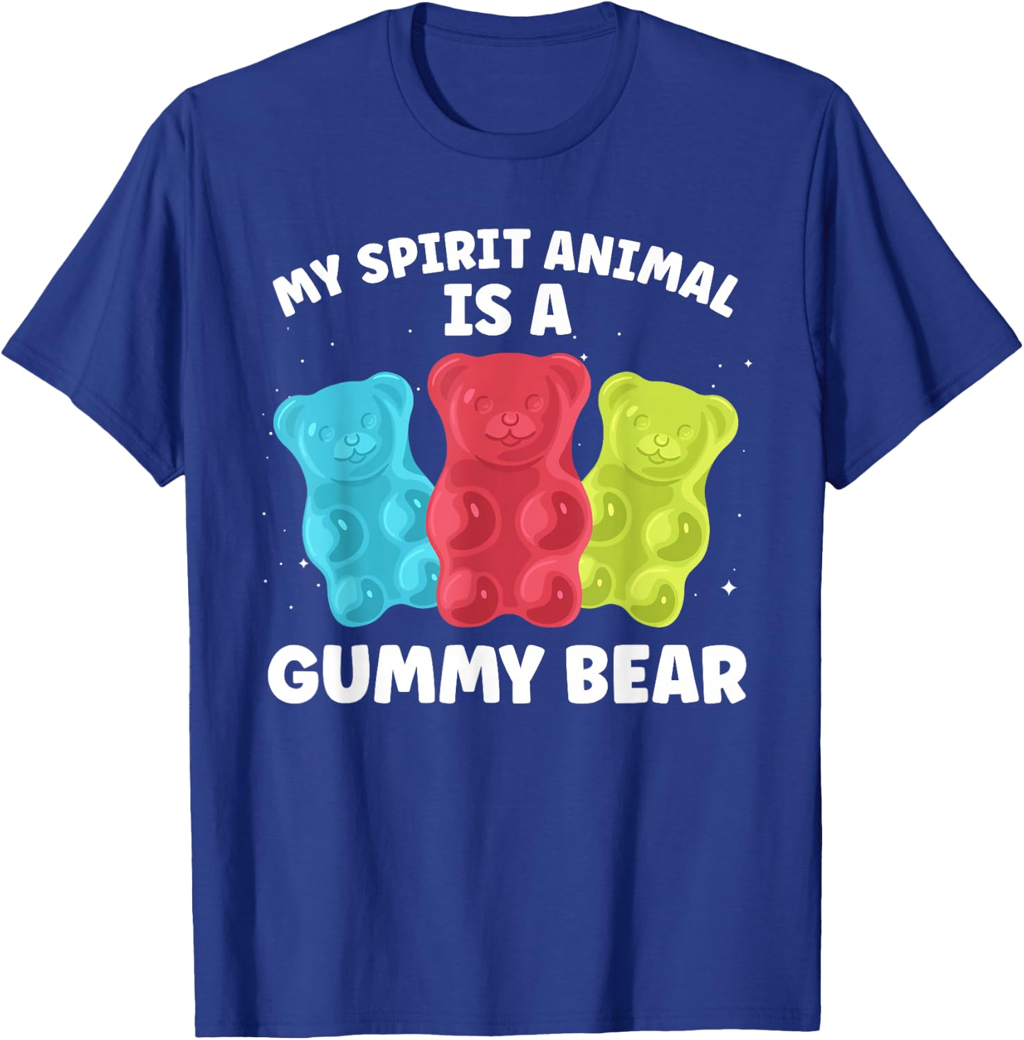 Funny Gummy Bear Art Women Kids Candy Lover Gummies T-Shirt - T-Shirt | Royal