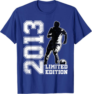 12th Birthday Soccer Limited Edition 2013 12 Years Old T-Shirt - T-Shirt | Royal