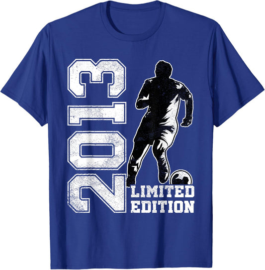 12th Birthday Soccer Limited Edition 2013 12 Years Old T-Shirt - T-Shirt | Royal