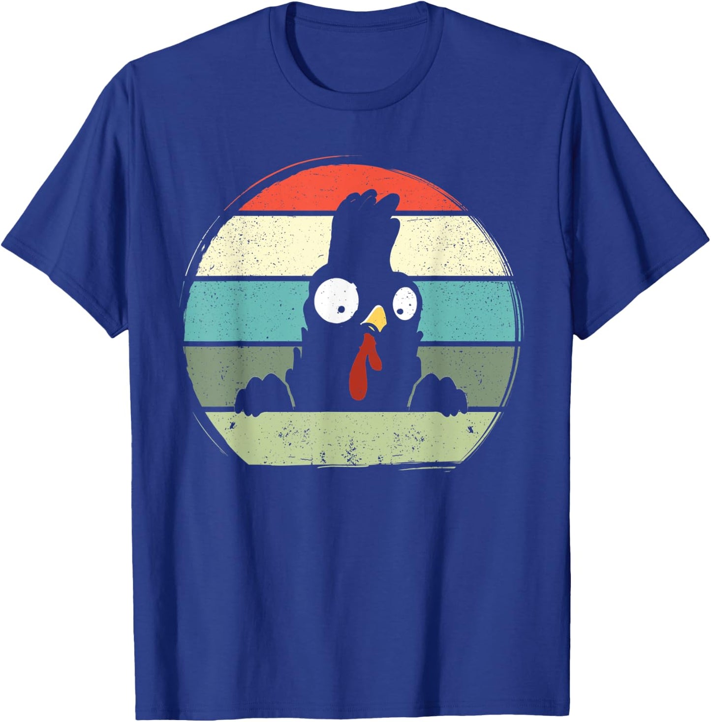 Funny Chicken Farming Retro Chicken Farmer Girls Boys Men T-Shirt - T-Shirt | Royal