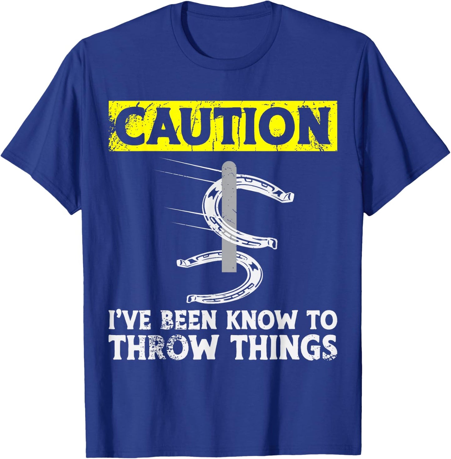 Horseshoe Pitching T-Shirt - T-Shirt | Royal