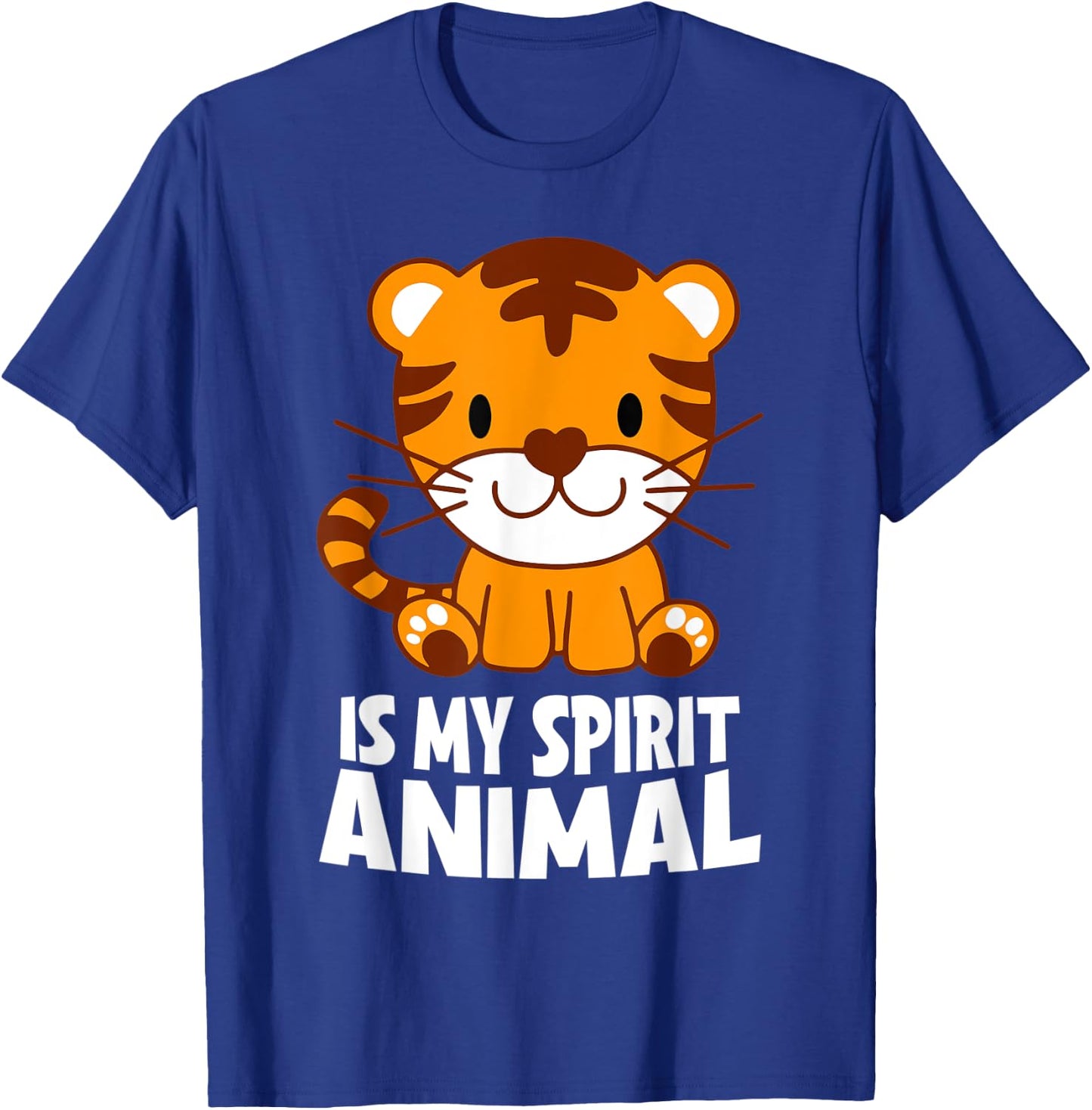 Tiger Is My Spirit Animal I Little Tiger I Kids Tiger T-Shirt - T-Shirt | Royal