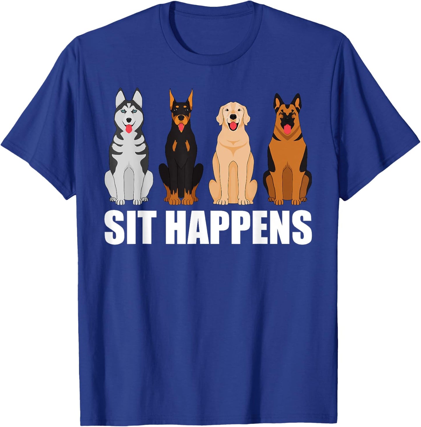 Funny Dog Training Art Women Dog Lover Puppy Pet T-Shirt - T-Shirt | Royal