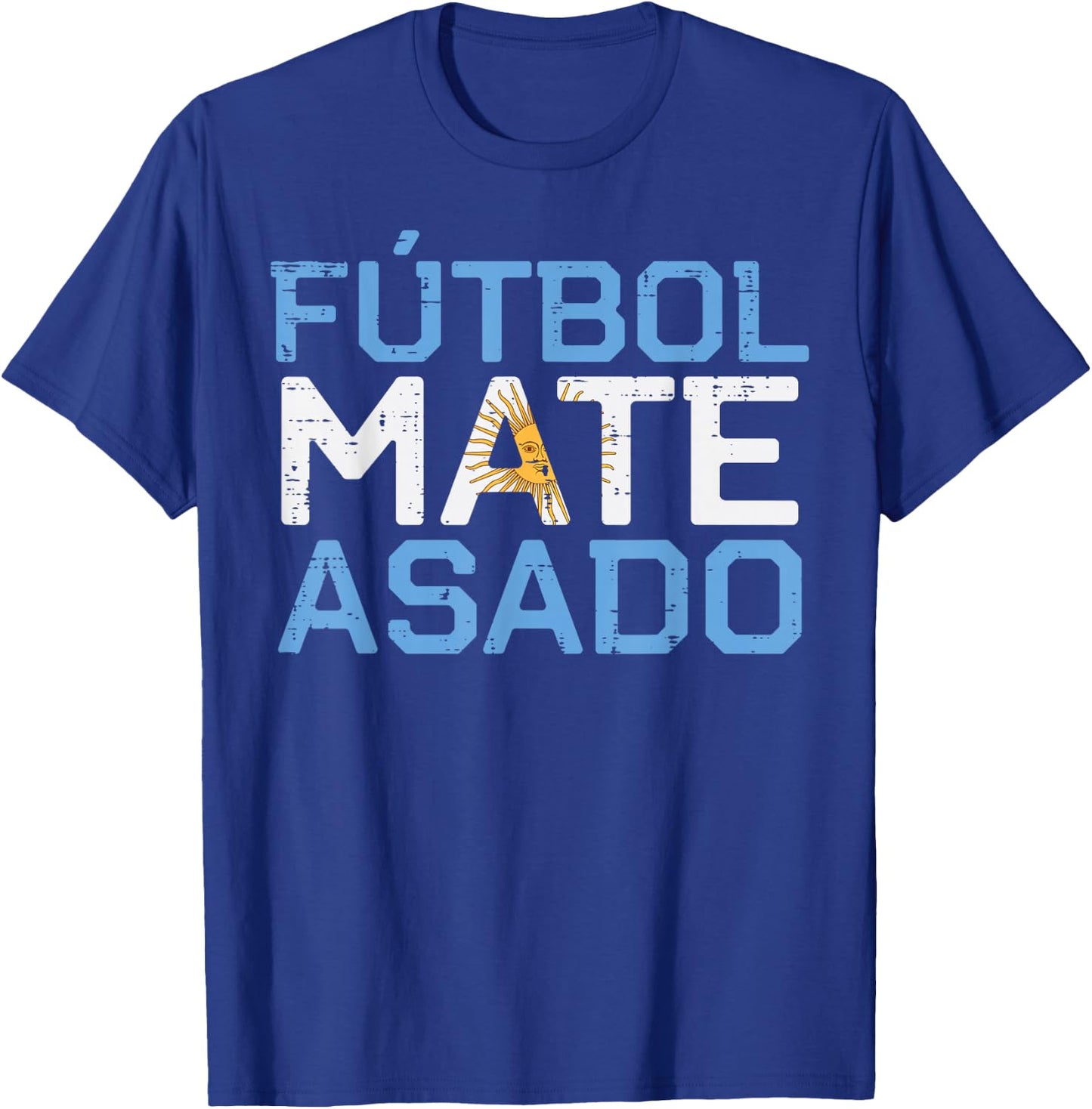 Argentina Futbol Mate Asado Flag Soccer Men Women Kids T-Shirt - T-Shirt | Royal