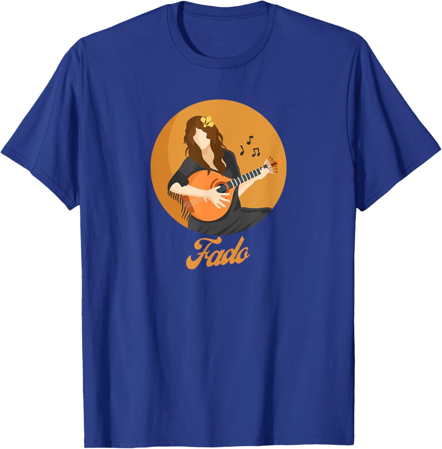 Fado Singer Portuguese Guitar T-Shirt - T-Shirt | Royal