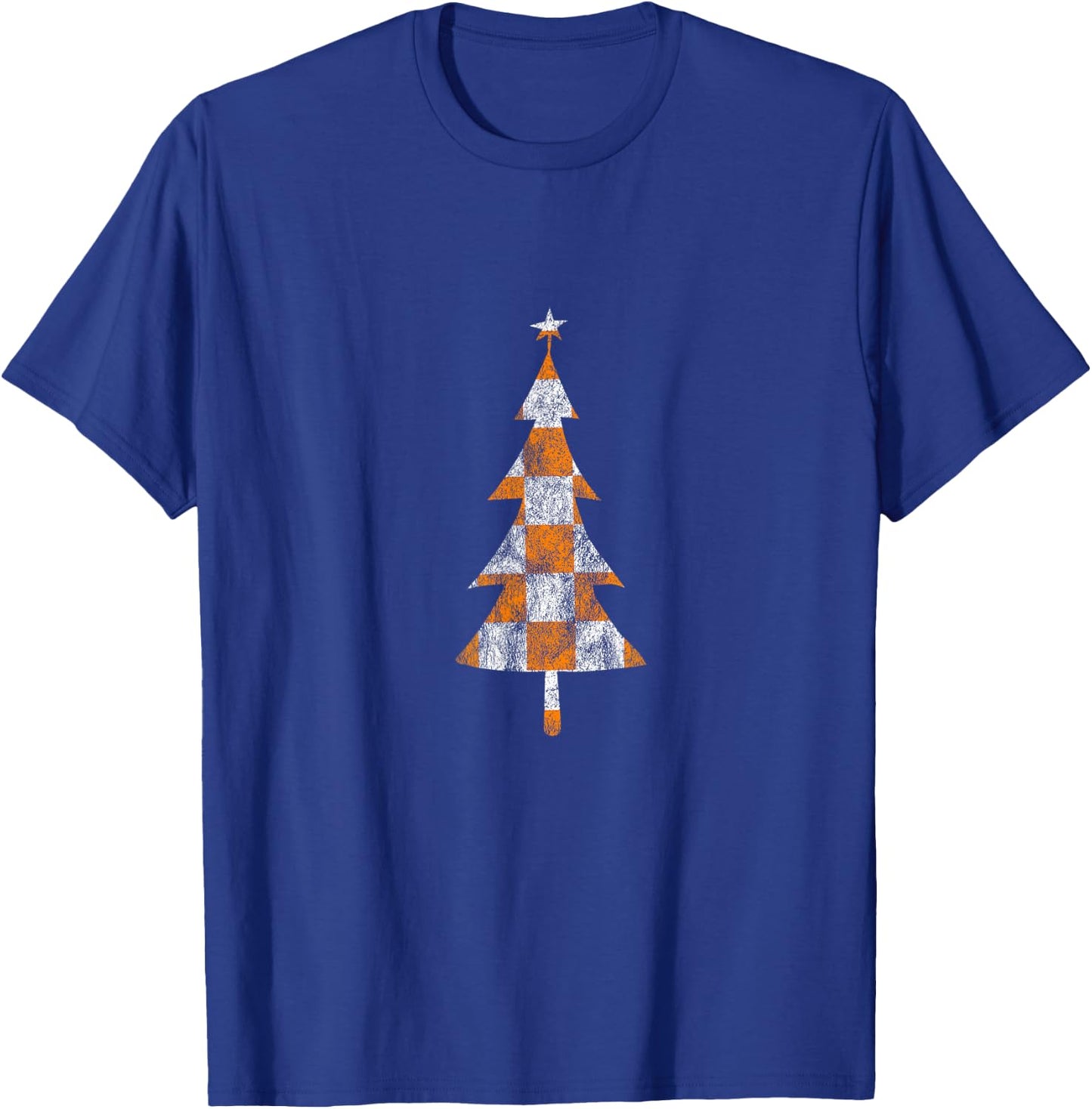 Tennessee State Flag Home Shirt Co. Tennessee Christmas Trees - Black, Small, -Adults, Short Sleeve, , Classic Fit, Cotton 60% Polyester 40% T-Shirt - T-Shirt | Royal