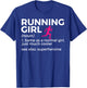 Running Girl Definition Funny Runner T-Shirt - T-Shirt | Royal