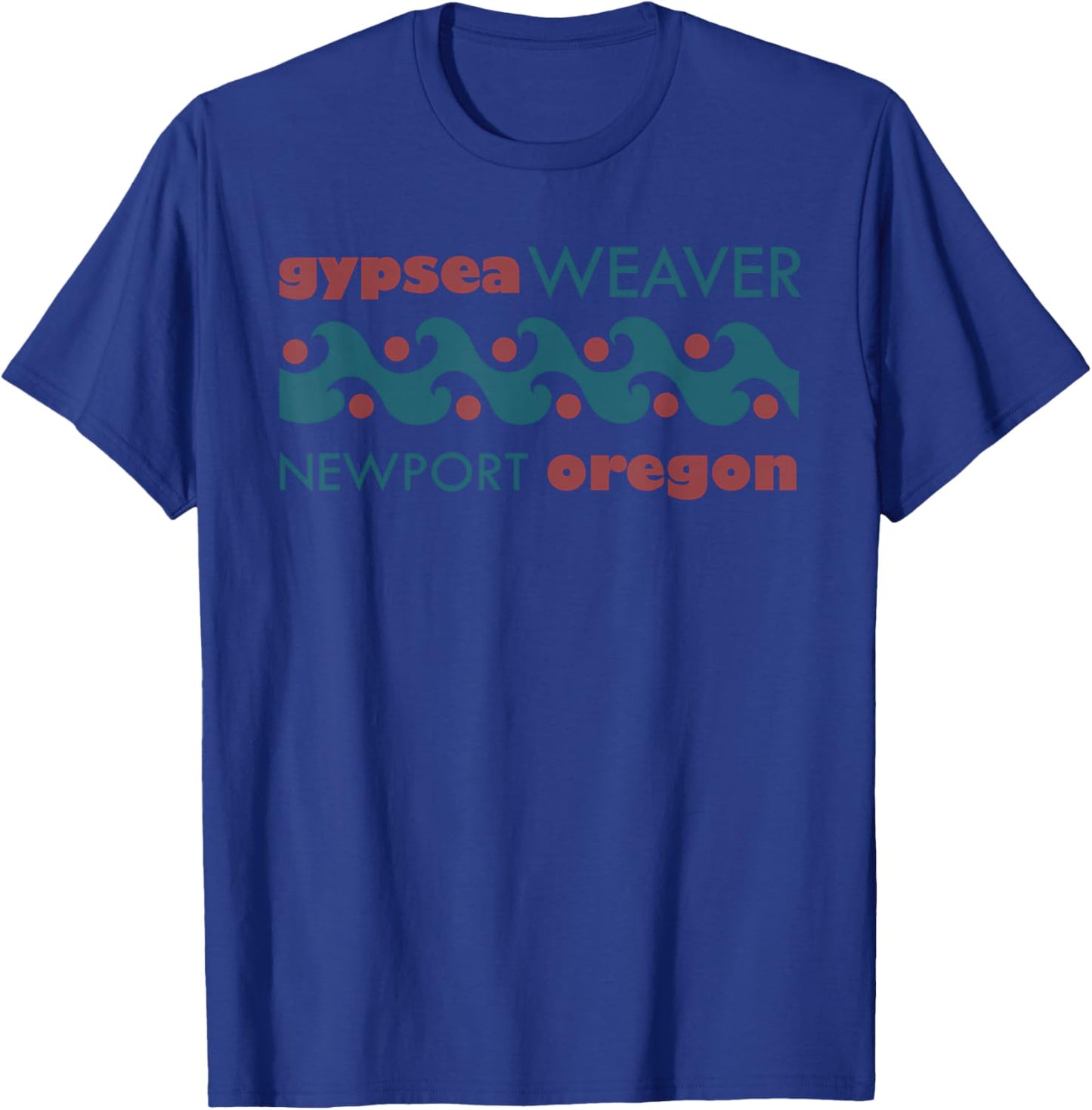 Gypsea Weaver Recycled Fishing Rope Artist Newport Oregon T-Shirt - T-Shirt | Royal