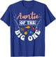 Auntie Of The Big One Fishing Birthday Party Bday T-Shirt - T-Shirt | Royal