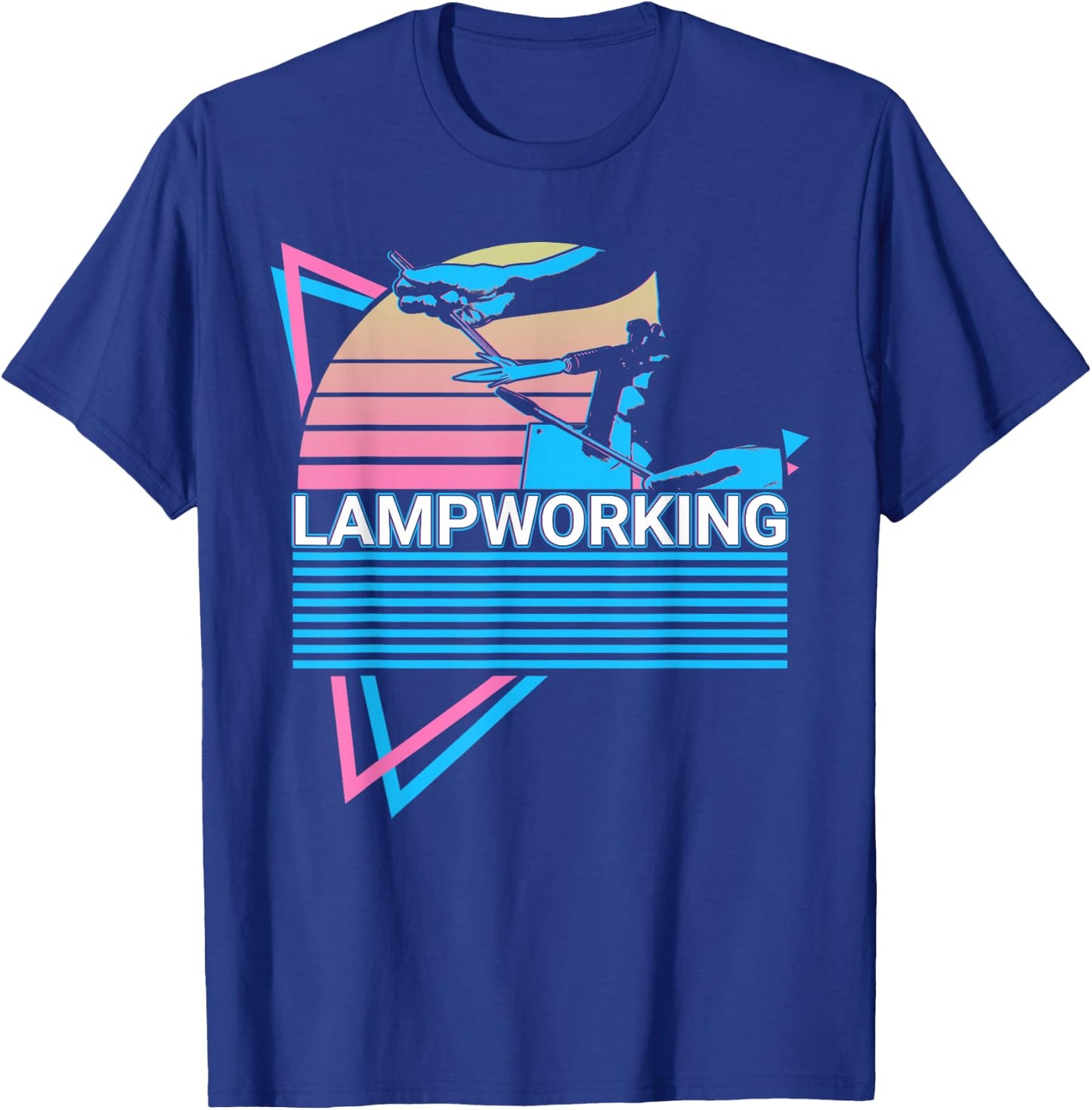 Lampworking Retro T-Shirt - T-Shirt | Royal