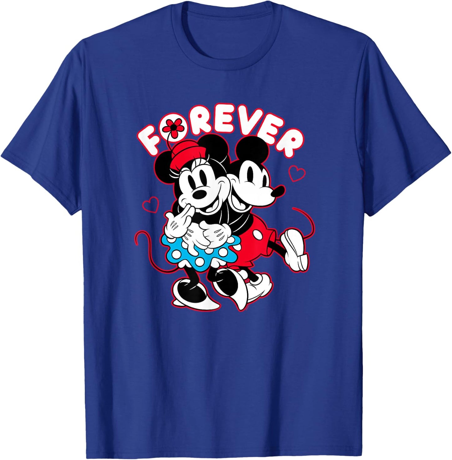 Disney Mickey Mouse Minnie Mouse Love Forever Valentine’s T-Shirt - T-Shirt | Royal