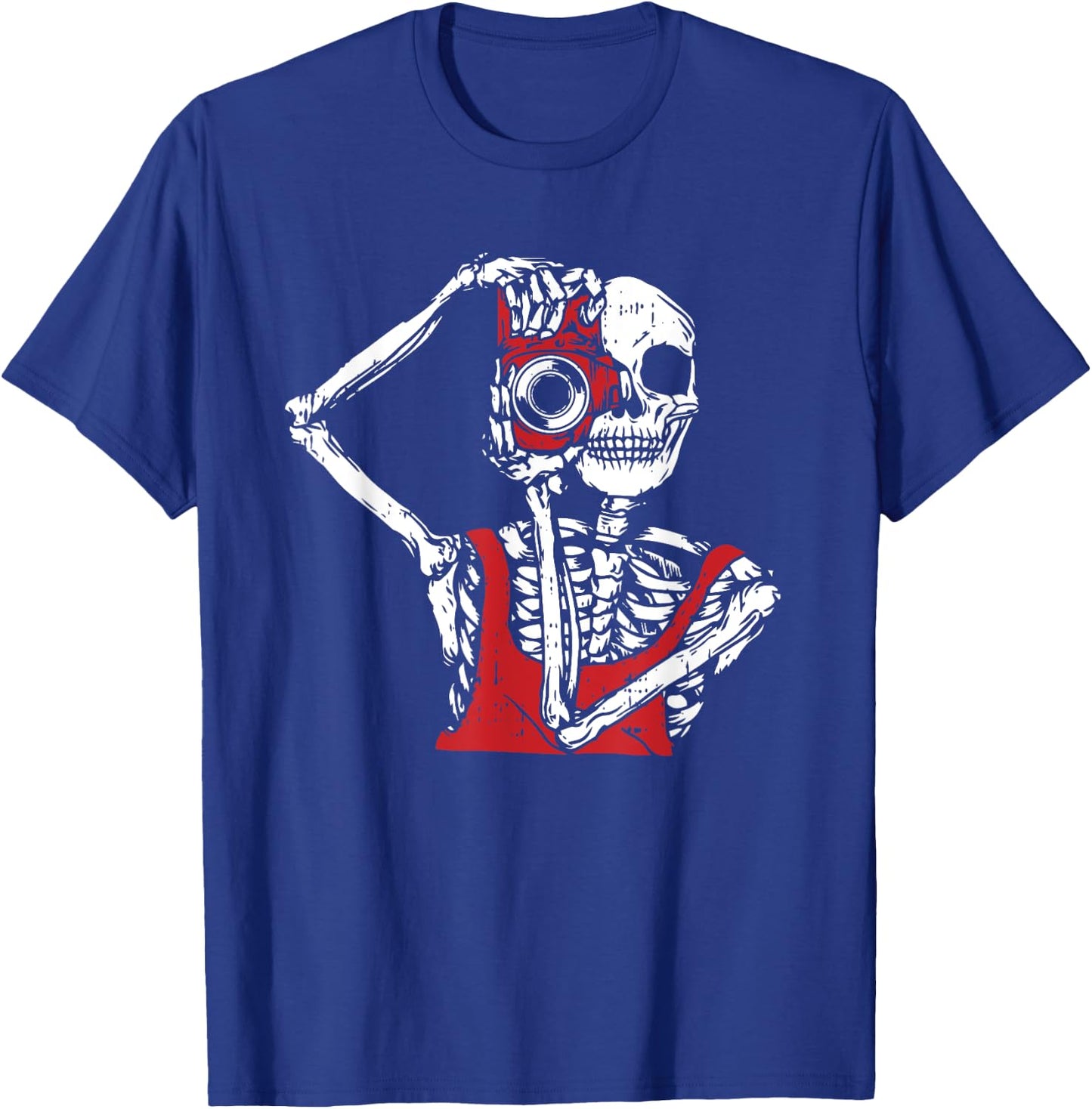 Bone Photographer Halloween Costume Skeleton Lover T-Shirt - T-Shirt | Royal