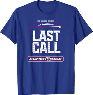 Dodge Charger Super Bee, Last Call T-Shirt - T-Shirt | Royal