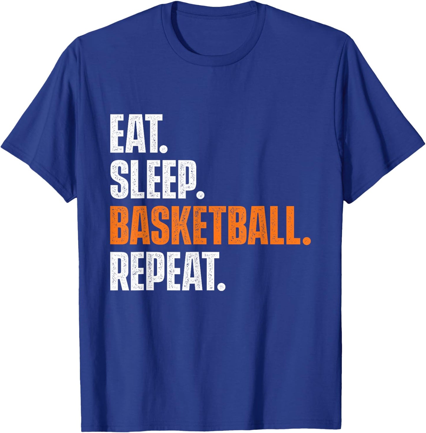 Eat Sleep Basketball Repeat - Game Trainer Baller Shoot Ball T-Shirt - T-Shirt | Royal