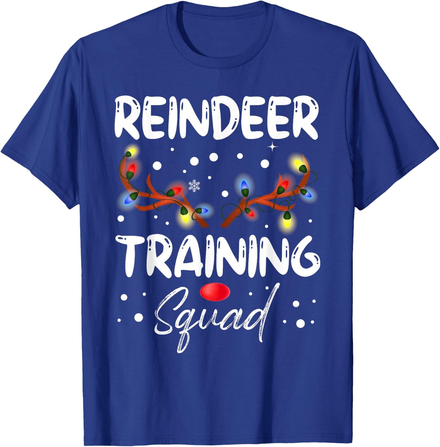 Christmas Running Reindeer Runner Training Squad Team T-Shirt - T-Shirt | Royal