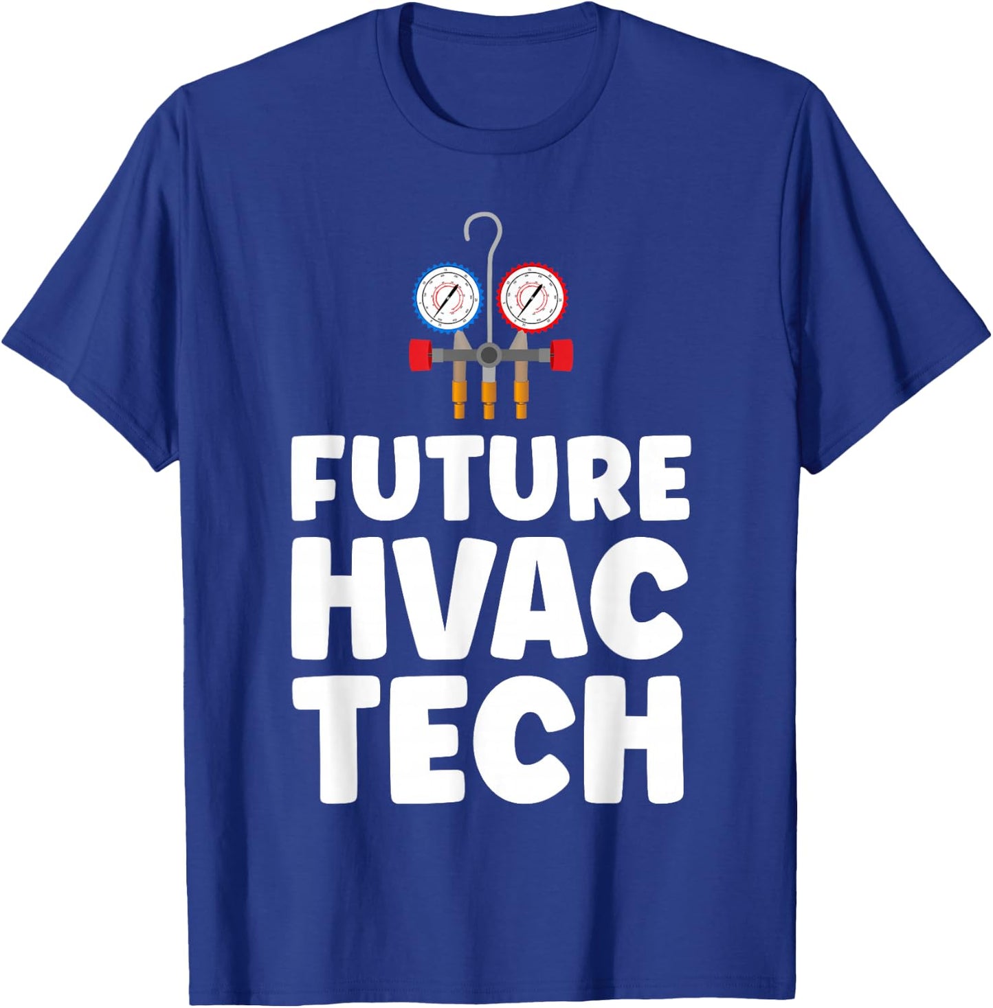 HVAC Technician Tech Vintage Future Hvac Tech T-Shirt - T-Shirt | Royal