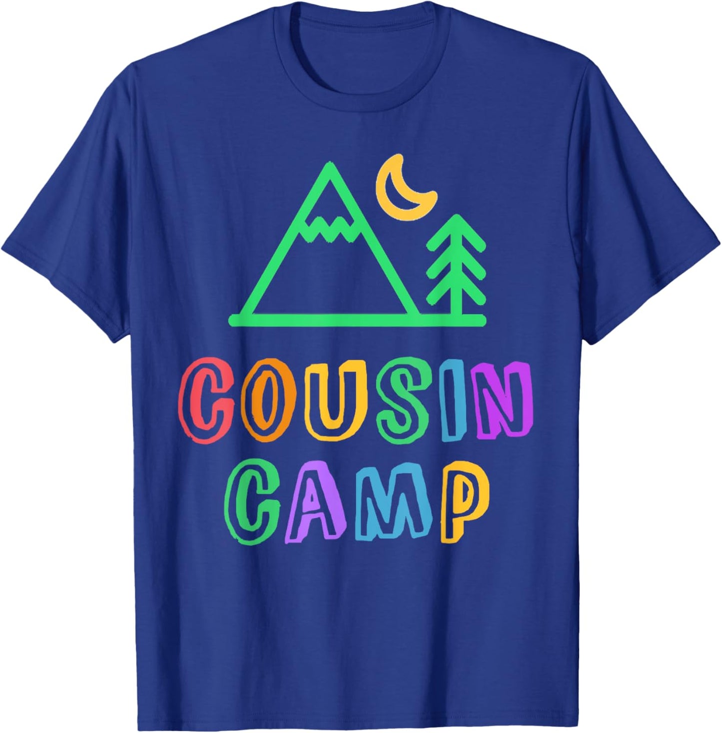 COUSIN CAMP Mountain Forest Best Camping Besties Ever Kids T-Shirt - T-Shirt | Royal