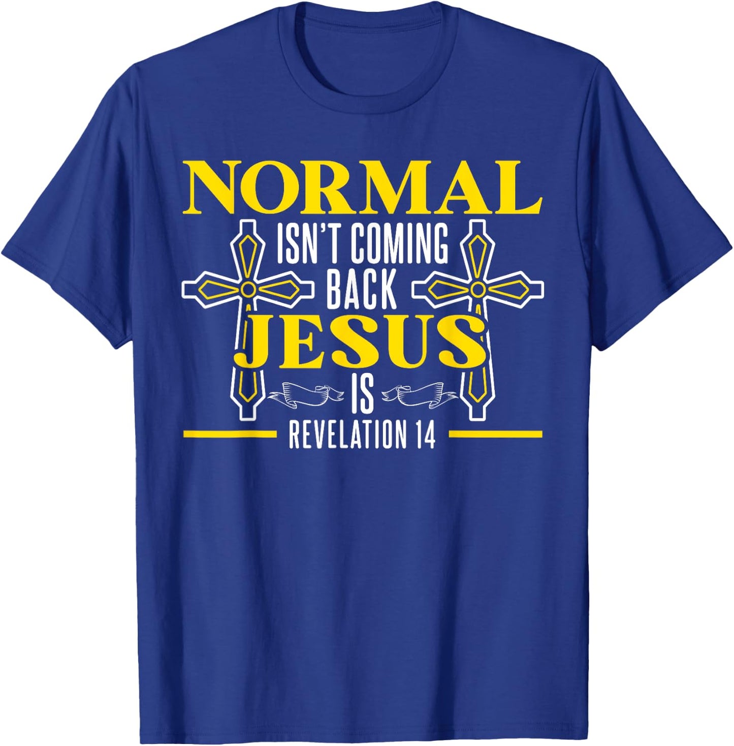Bible Jesus Christ Religious Pastor Christian Believer T-Shirt - T-Shirt | Royal