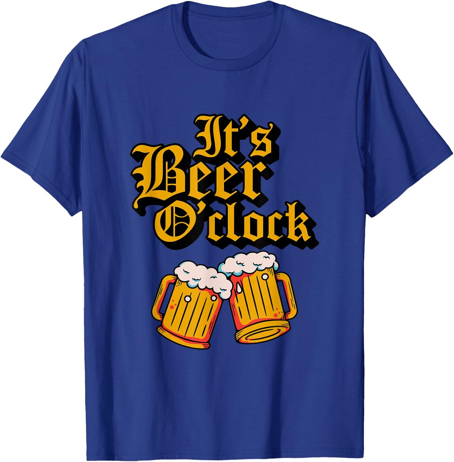 Its Beer O'clock Oktoberfest Mugs Halloween Beer T-Shirt - T-Shirt | Royal