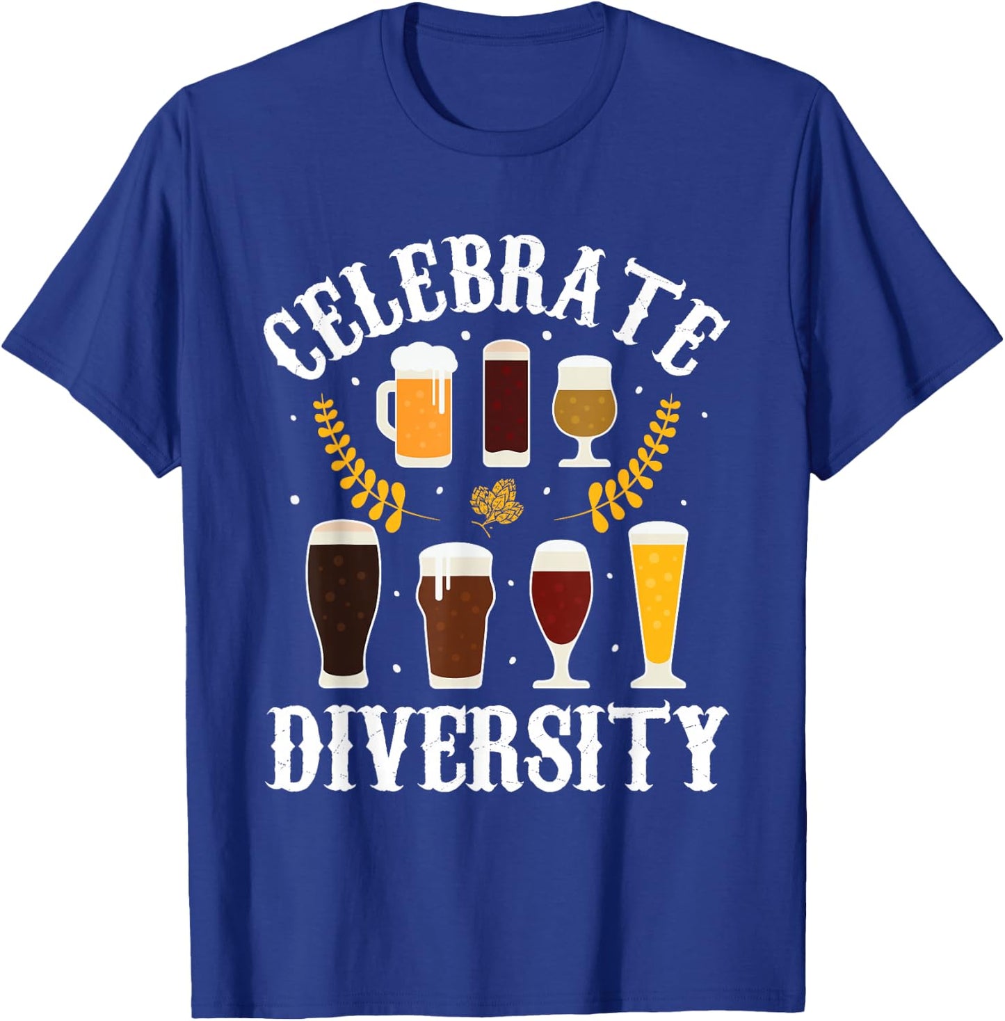 Celebrate Diversity Beer Drinking Funny German Oktoberfest T-Shirt - T-Shirt | Royal