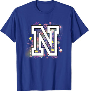 Kids Letter N Clothing For a Girl Who's Name Starts With N T-Shirt - T-Shirt | Royal