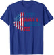 Loves Jesus and America Too US Flag God Christian T-Shirt - T-Shirt | Royal
