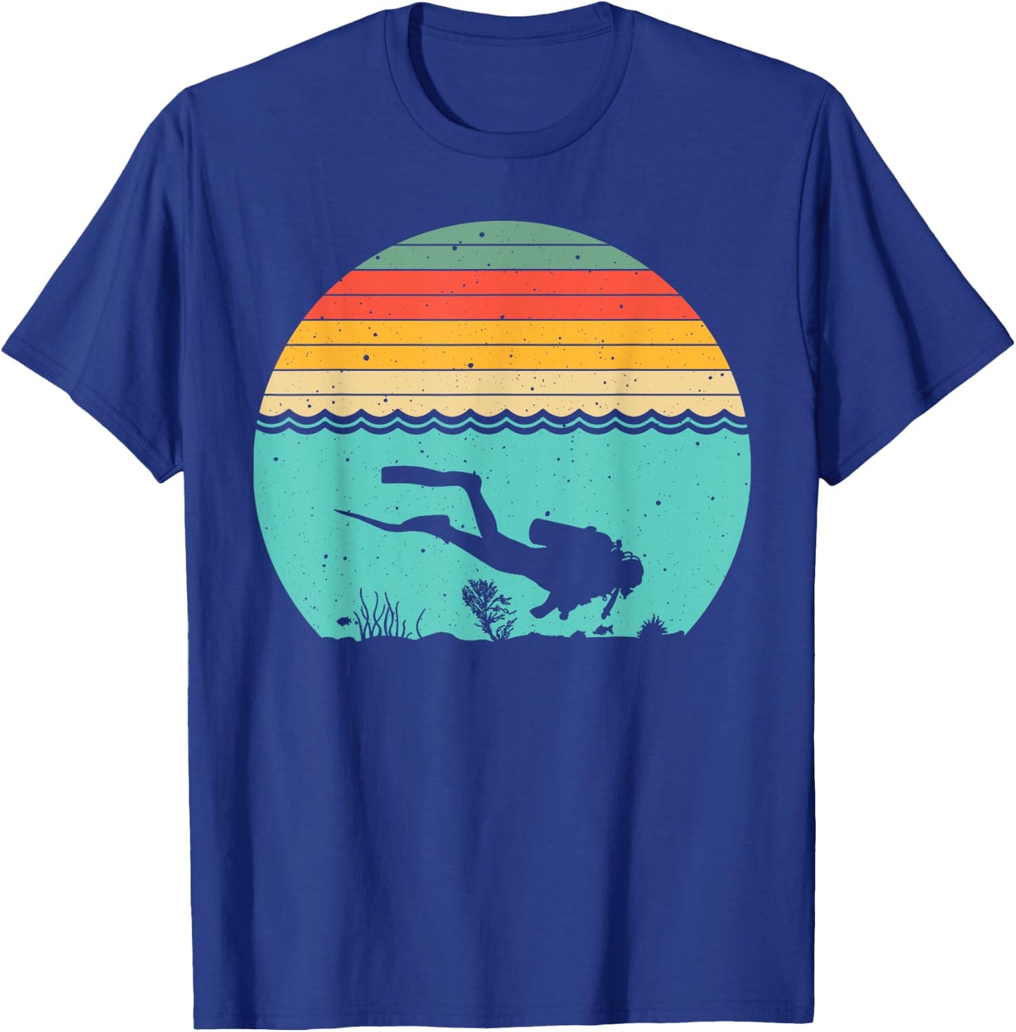 Funny Scuba Diving Themed Design Women Scuba Dive T-Shirt - T-Shirt | Royal